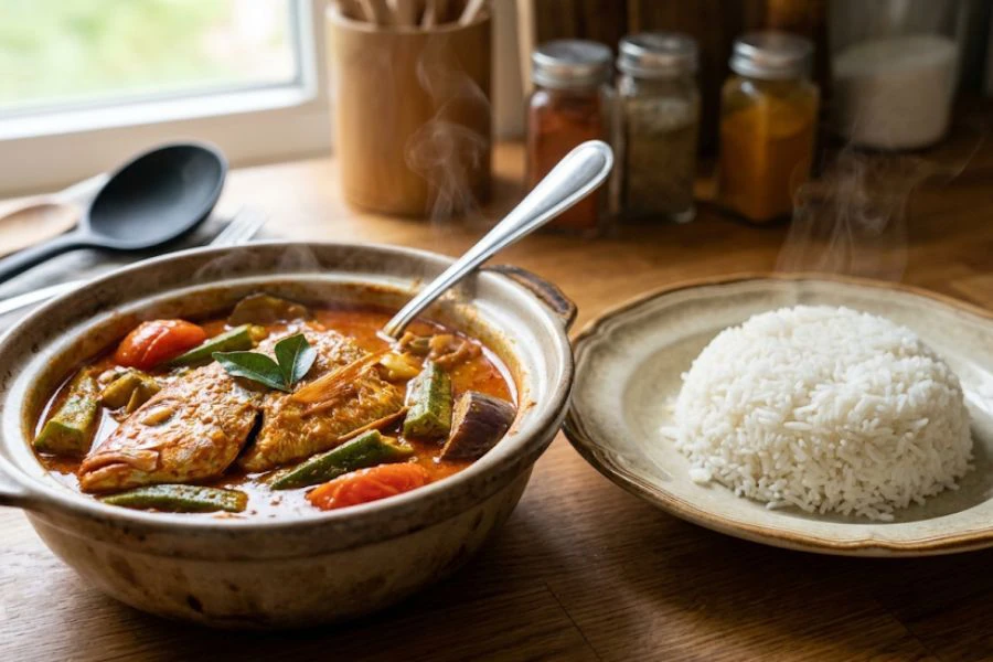 Kari ikan antara menu kegemaran ramai.