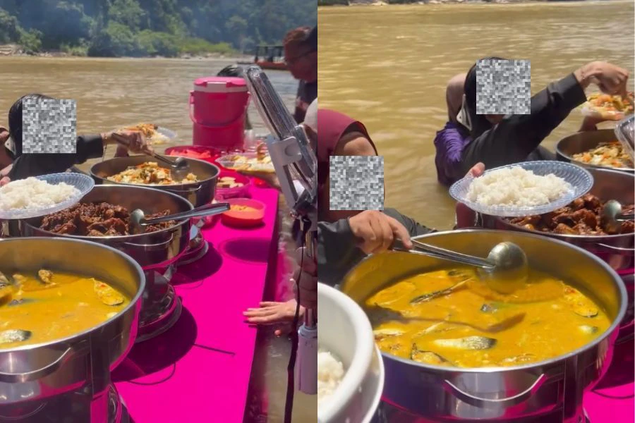 Ramai meluahkan rasa bimbang mengenai aspek kebersihan makanan apabila ia dihidangkan di dalam sungai.