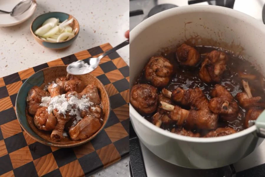 Gabungan sos pekat bersama bawang putih dan bawang Holland, memberikan rasa manis serta aroma menyelerakan.