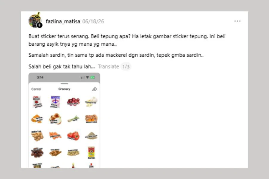 Perkongsian wanita itu mencuri perhatian ramai.