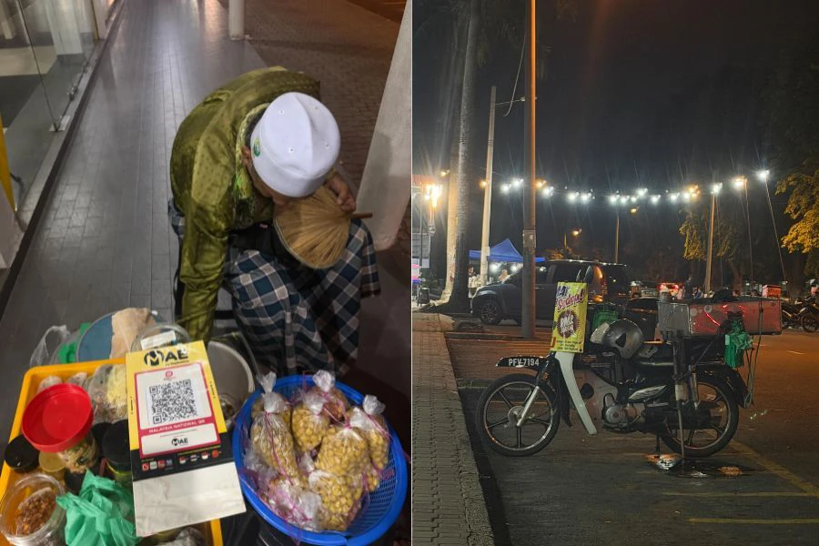 Antara makanan jualan warga emas tersebut.
