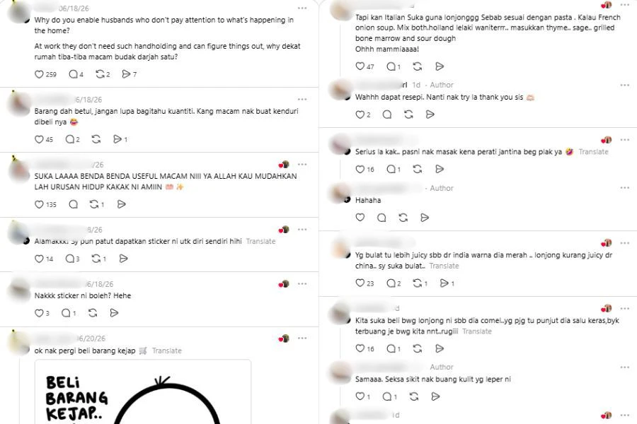 Komen netizen di media sosial.