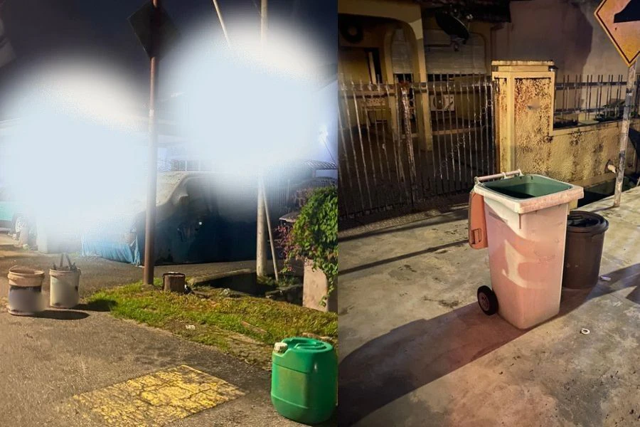 Kawasan parkir didakwa 'dicop' untuk pelanggan yang singgah membeli ikan.