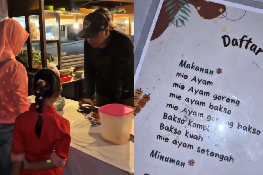 Warung ini mencuri tumpuan masyarakat setempat kerana keunikan idea jualannya.