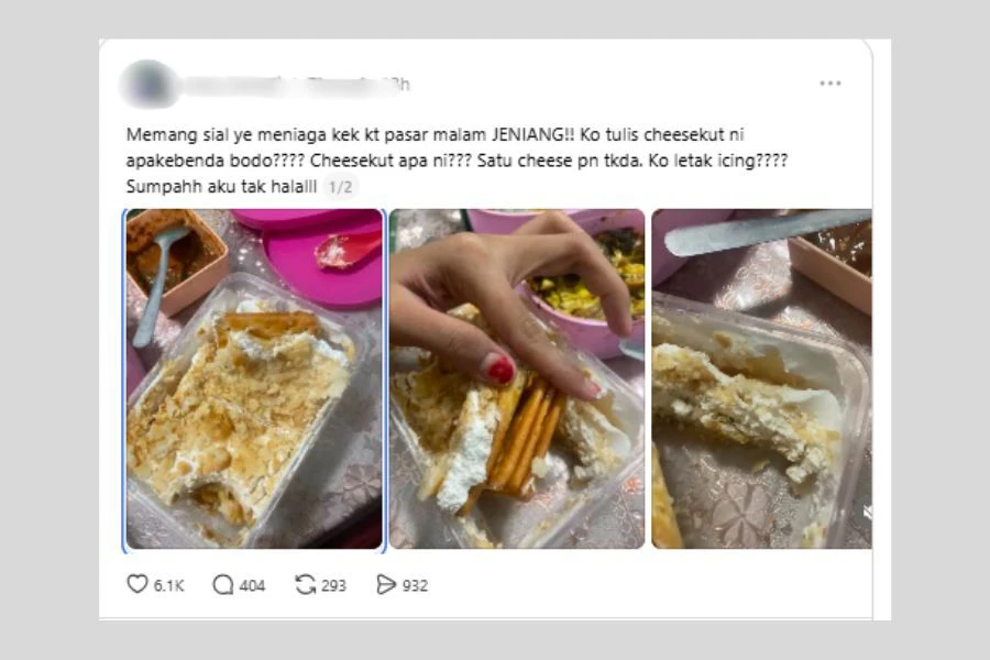 Perkongsian itu mengundang pelbagai reaksi netizen.