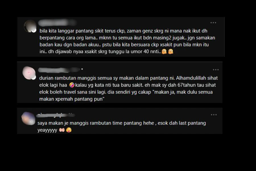 Komen netizen. 