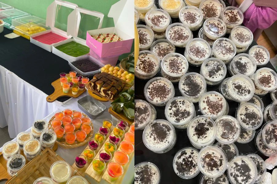 Penggunaan serbuk cheesecake dikatakan mampu menghasilkan hampir 100 bekas mini cheesekut.