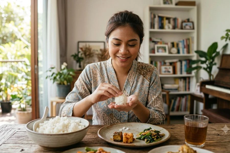Beberapa netizen turut berkongsi cadangan lain seperti menggumpalkan nasi atau roti sebelum ditelan bagi melegakan masalah tersangkut tulang pada tekak.