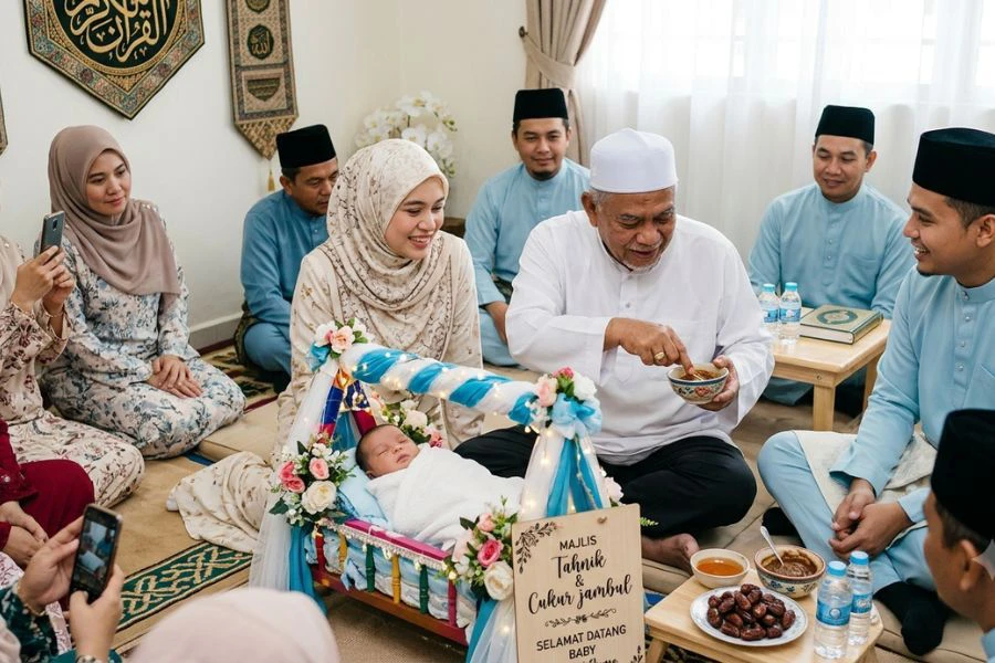 Terdapat juga netizen menegaskan sekiranya kurang selesa, ibu bapa sendiri boleh melakukan tahnik tanpa perlu mempertikaikan amalan tersebut.