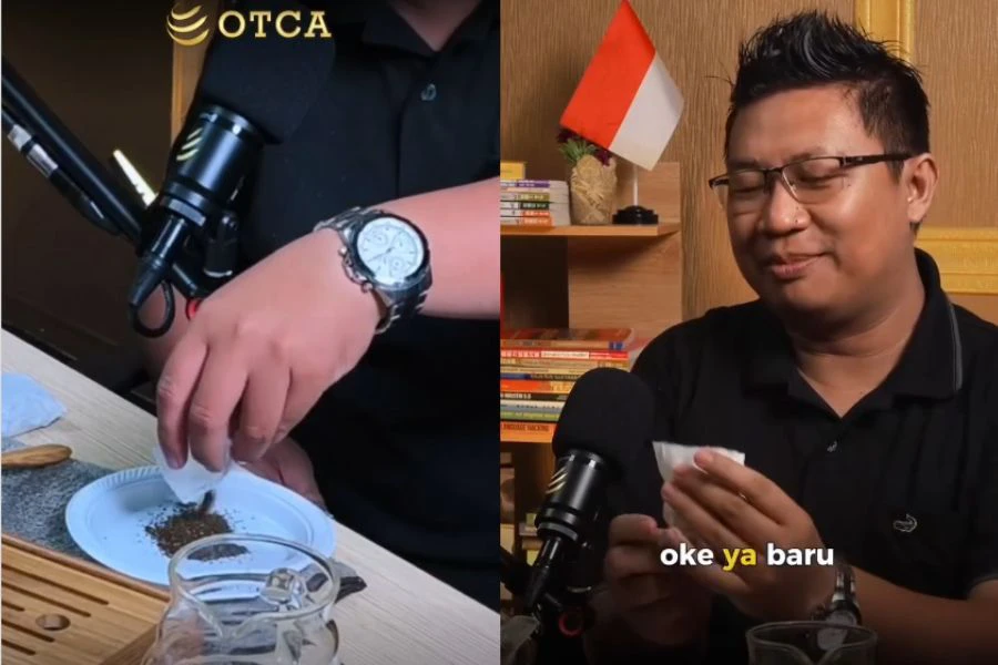 Teh yang dipenuhi cebisan daun terlalu halus tak semestinya berkualiti tinggi.