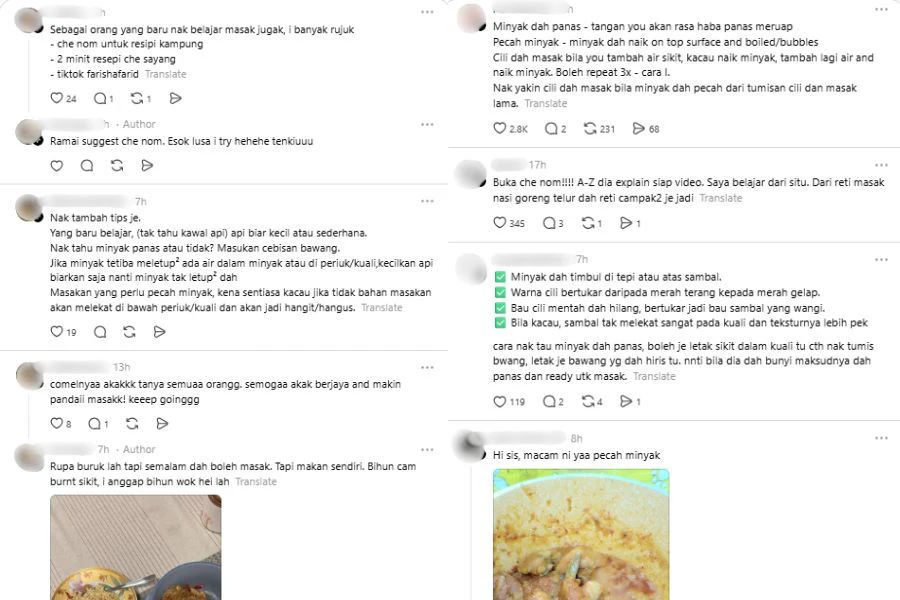 Netizen berkongsi petua yang diamalkan masing-masing.