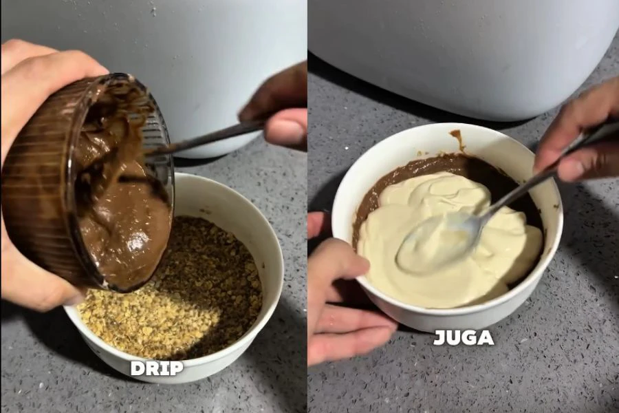 Krim digantikan dengan dengan Greek yogurt yang lebih tinggi protein dan rendah lemak.