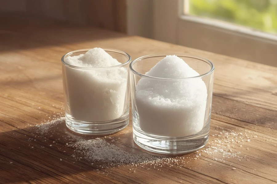 Garam dan gula boleh bertahan tanpa had jika disimpan di tempat kering.