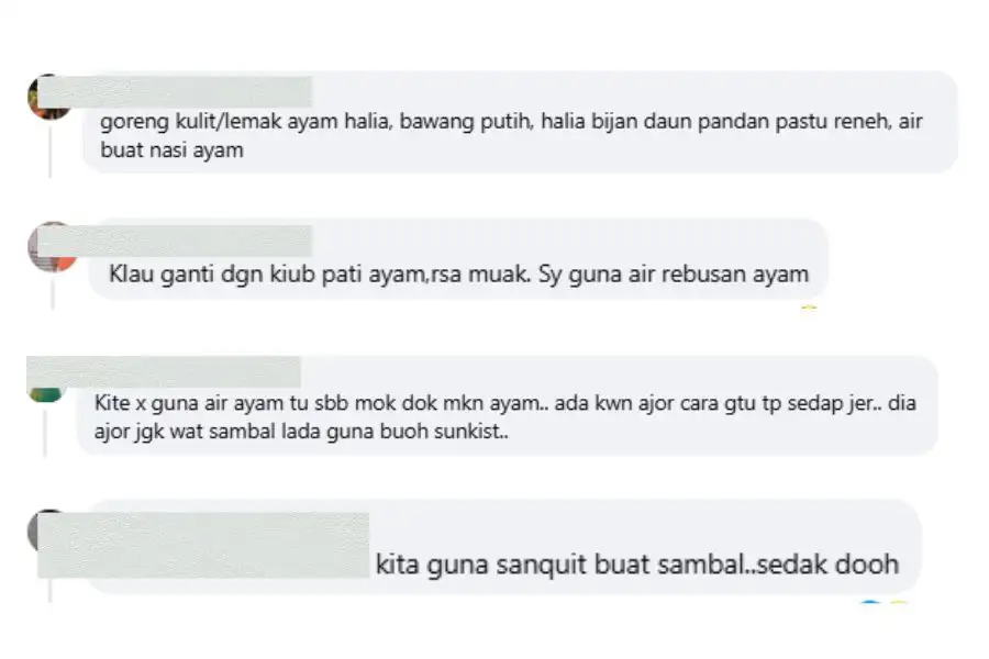 Antara komen di Facebook