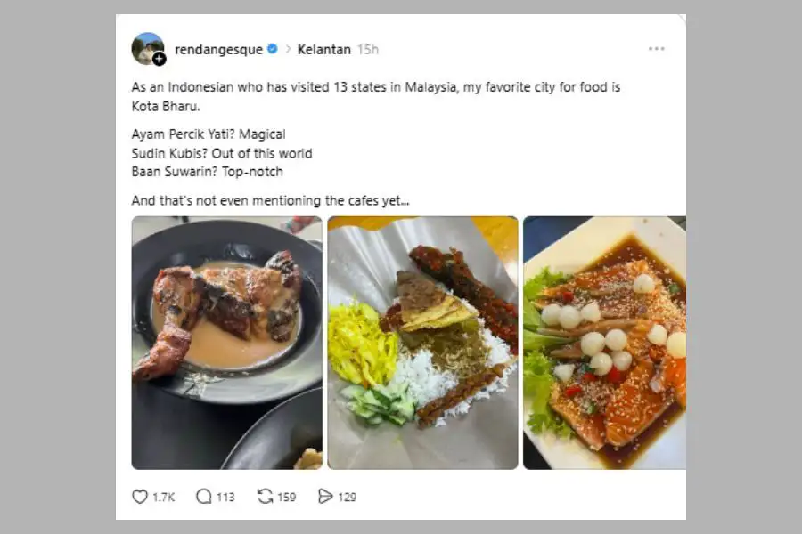 Perkongsian tersebut mencuri perhatian netizen Malaysia.
