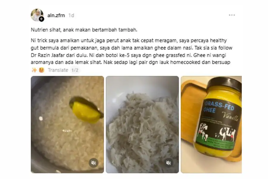 Perkongsian itu mencuri perhatian netizen.