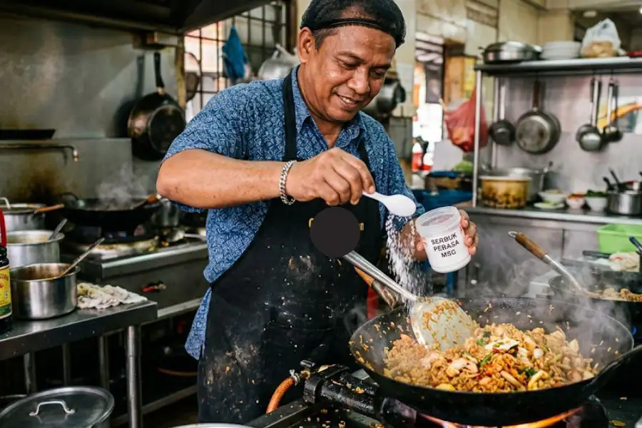 Penggunaan MSG dalam masakan di kedai makan sering menjadi persoalan.