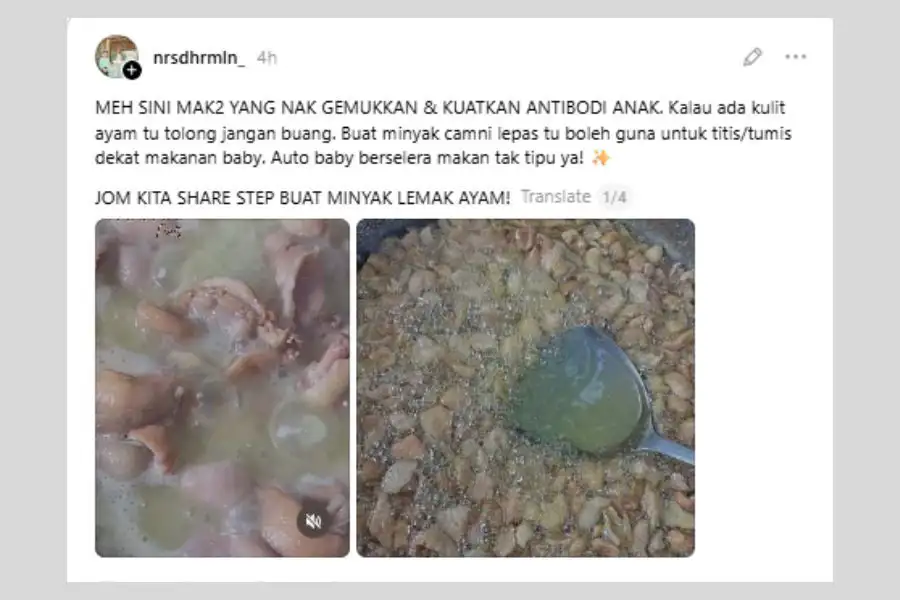 Perkongsian tersebut mencuri perhatian ramai.