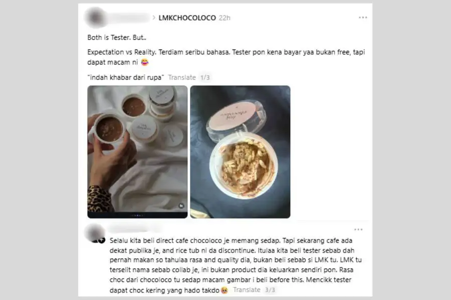 Perkongsian individu tersebut menerusi hantaran di laman Threads.