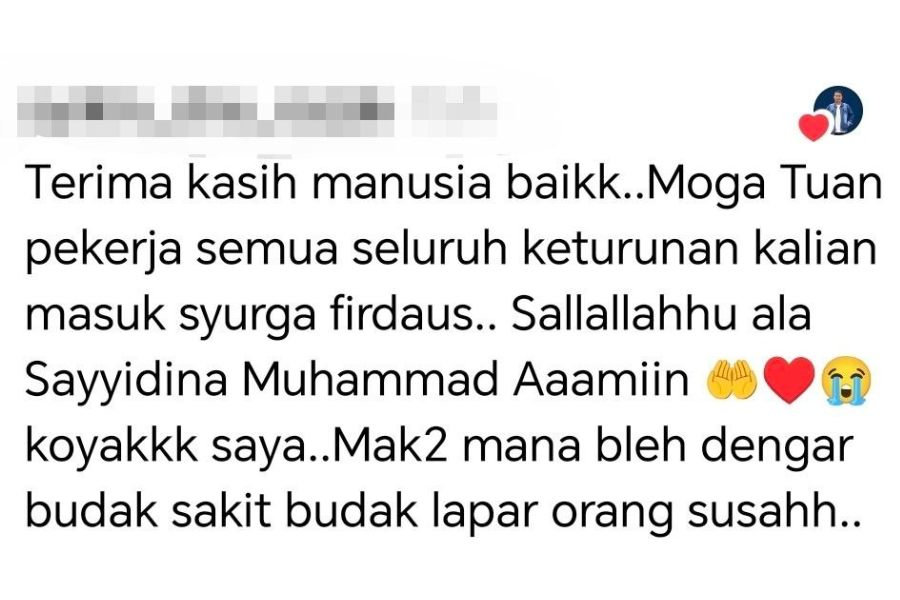 Antara komen netizen yang memuji kebaikan hati penjual sate tersebut.
