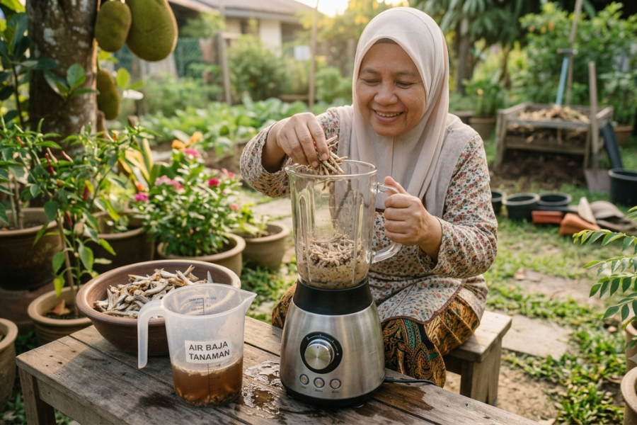 Terdapat dua cara menghasilkan air baja sisa kepala ikan bilis iaitu rendaman atau dikisar.