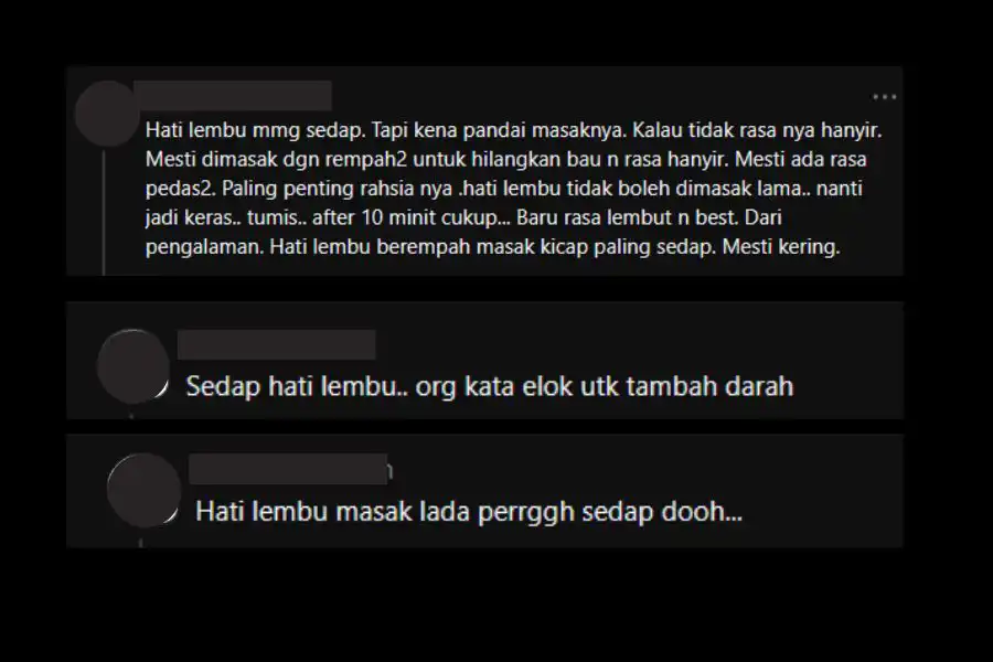Perkongsian tip warganet.