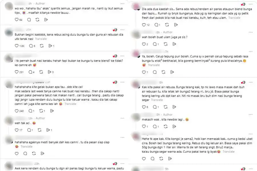 Komen netizen di laman Threads.