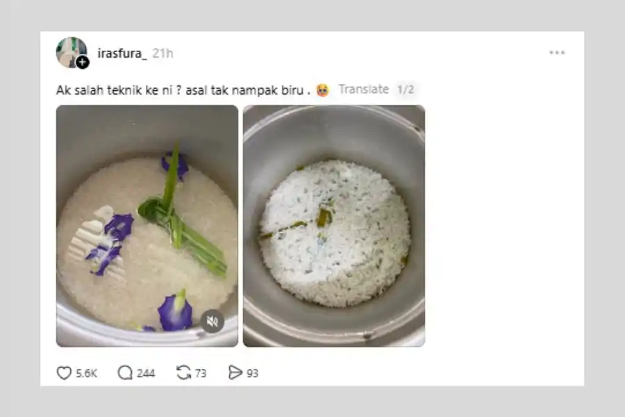 Perkongsian itu membuatkan ramai netizen terhibur.
