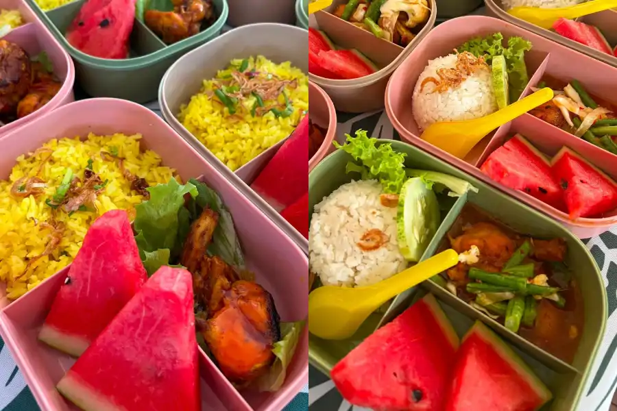 Menu RMT yang disediakan Abang Kantin di sebuah sekolah rendah di Perak menarik perhatian ramai.