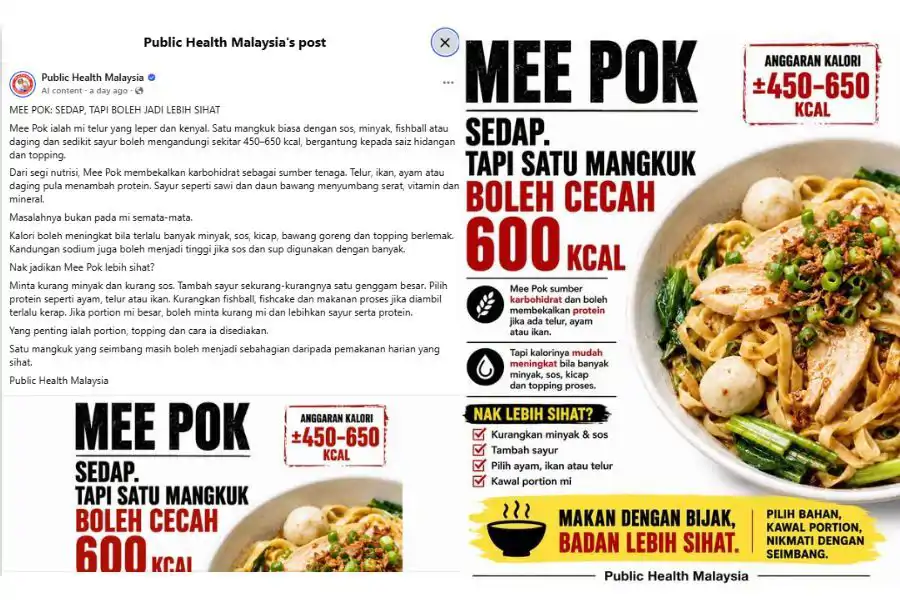 Perkongsian Public Health di laman FB.