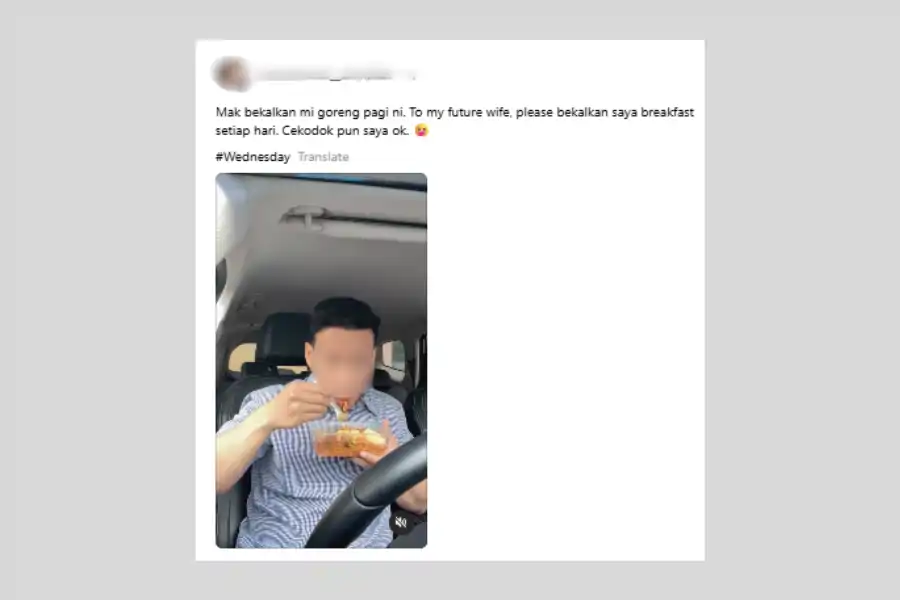 Perkongsian lelaki itu mencuri perhatian netizen.