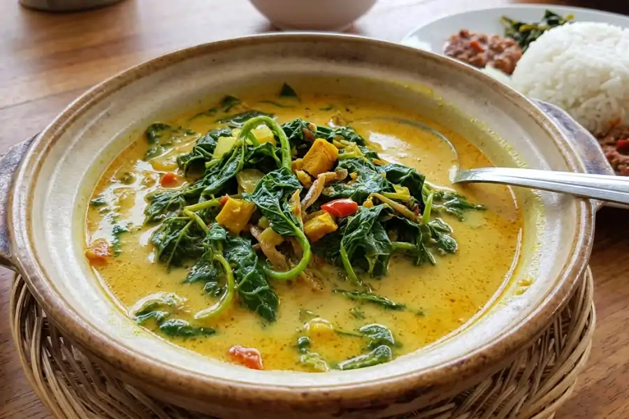 Antara hidangan dari pucuk ajinomoto yang dikatakan sangat enak ialah masak lemak.
