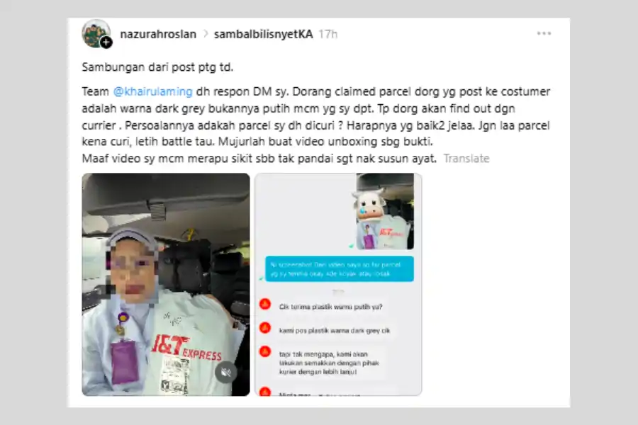 Perkongsian itu mencuri perhatian KA.