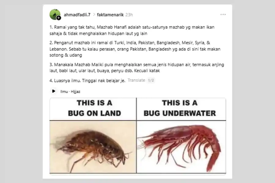 Perkongsian tersebut mencuri perhatian ramai.