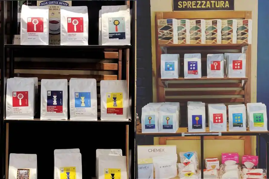 Antara pilihan produk kopi yang dijual di Sprezzatura Coffee.