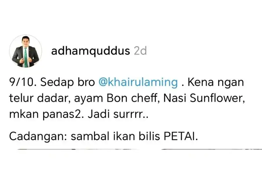 Semuanya bermula atas cadangan salah seorang pembeli Sambal Nyet Bilis.