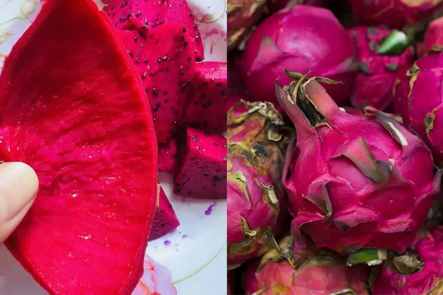 Kulit bahagian dalam buah naga boleh digosok secara perlahan pada wajah sebagai 'masker'.