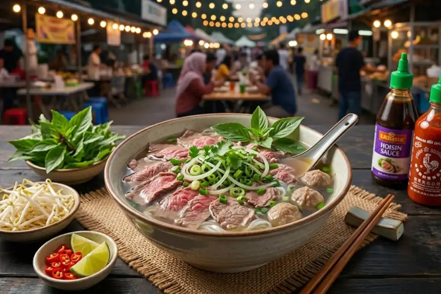 Pho merupakan sejenis makanan bersup sama ada daging atau ayam dan dinikmat bersama mi beras.