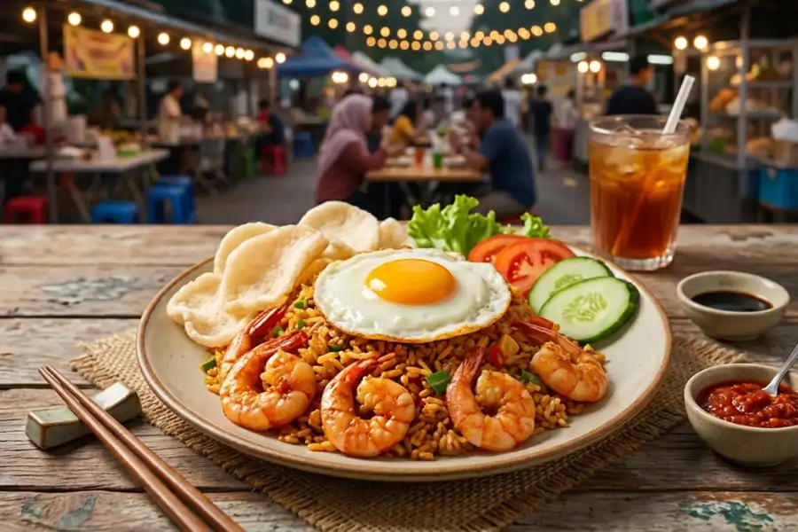 Nasi goreng dinobatkan makanan pinggir jalan terbaik.