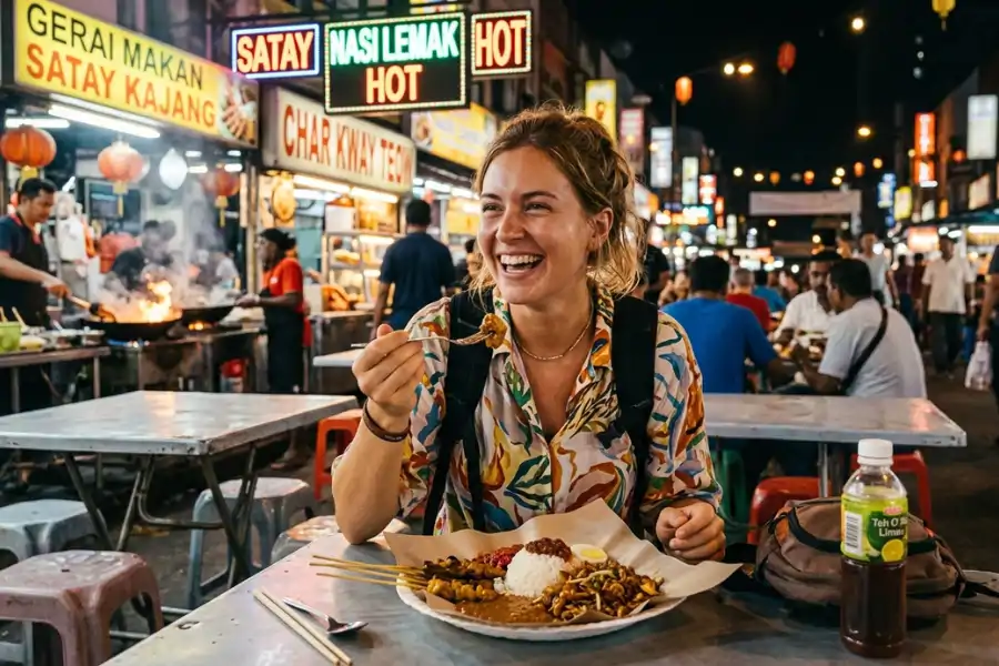 Banyak lokasi makan yang buka sehingga awal pagi memberikan pengalaman baharu kepada pelancong asing.