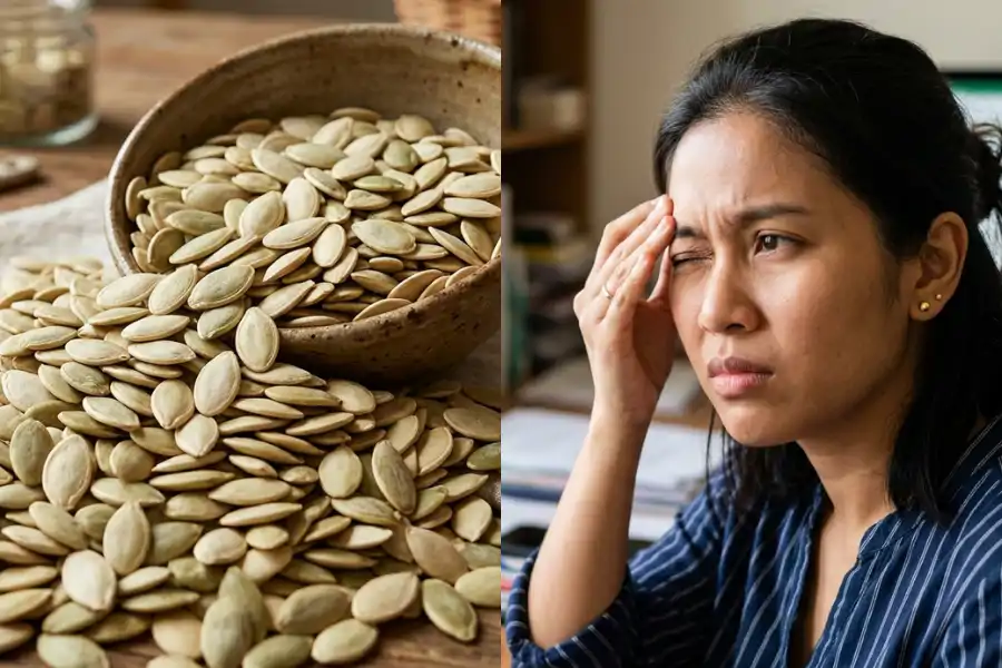 Biji labu kaya dengan pelbagai nutrisi penting untuk sistem saraf dan otot.