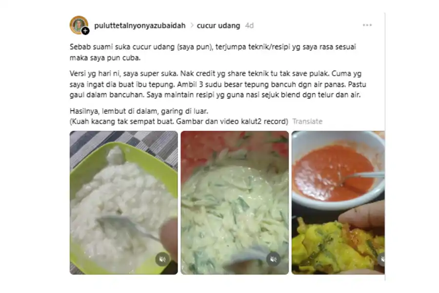 Perkongsian tersebut mencuri perhatian ramai.