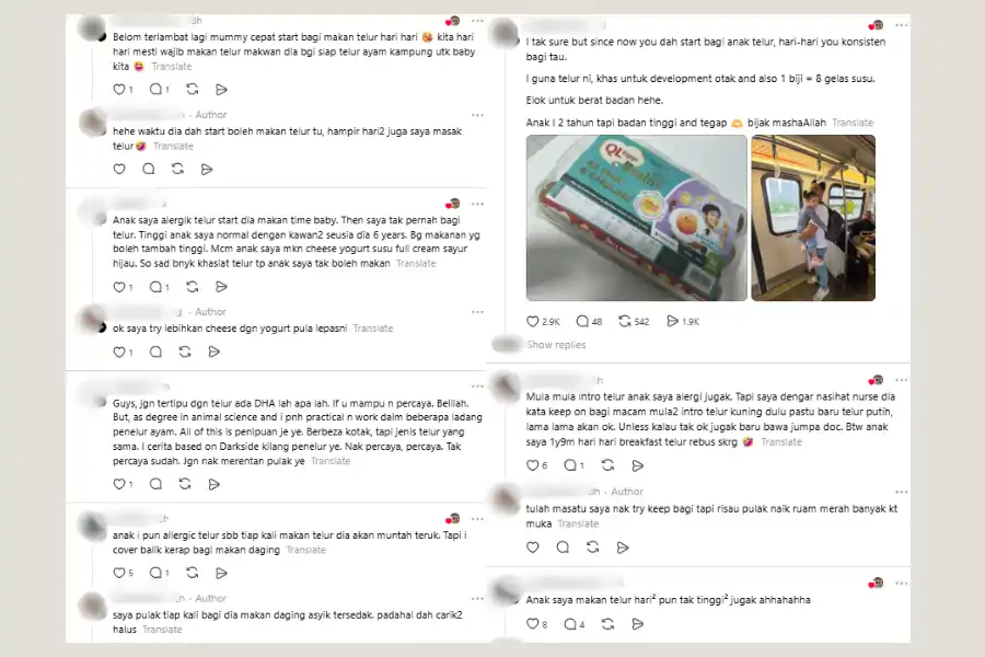 Komen netizen di laman Threads.