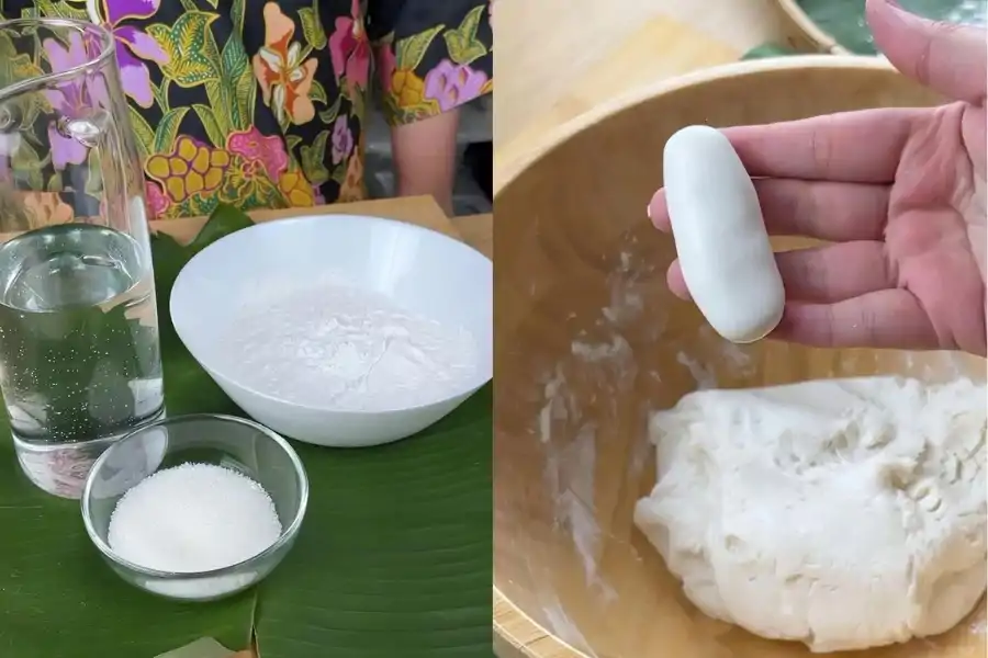 Kuih tradisional Sarawak ini hanya menggunakan tiga bahan mudah sahaja.