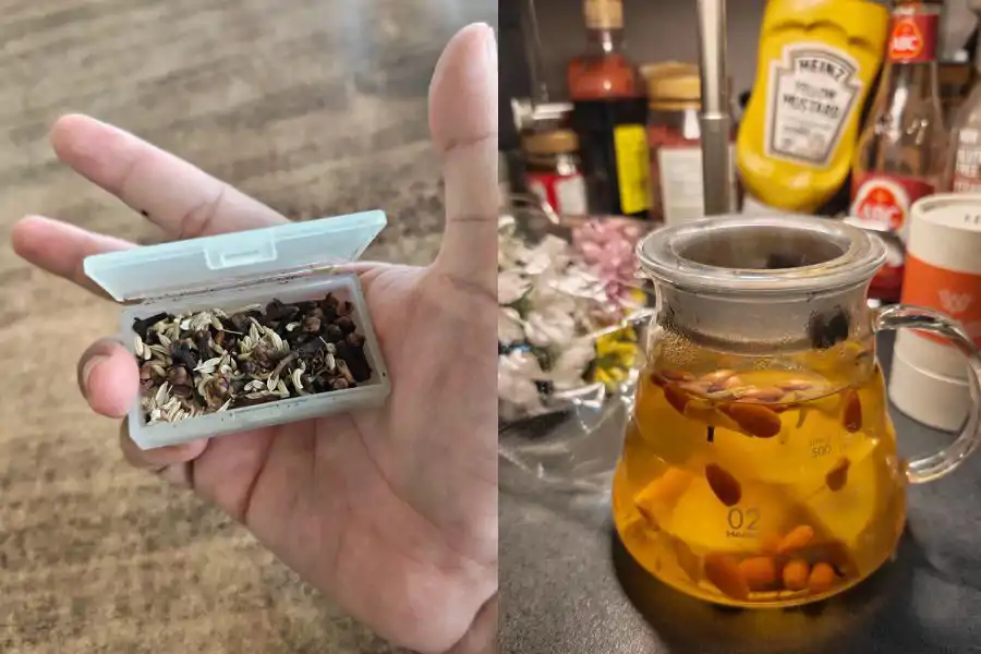 Jintan manis ini boleh dicampurkan dalam minuman teh untuk pengambilan harian.