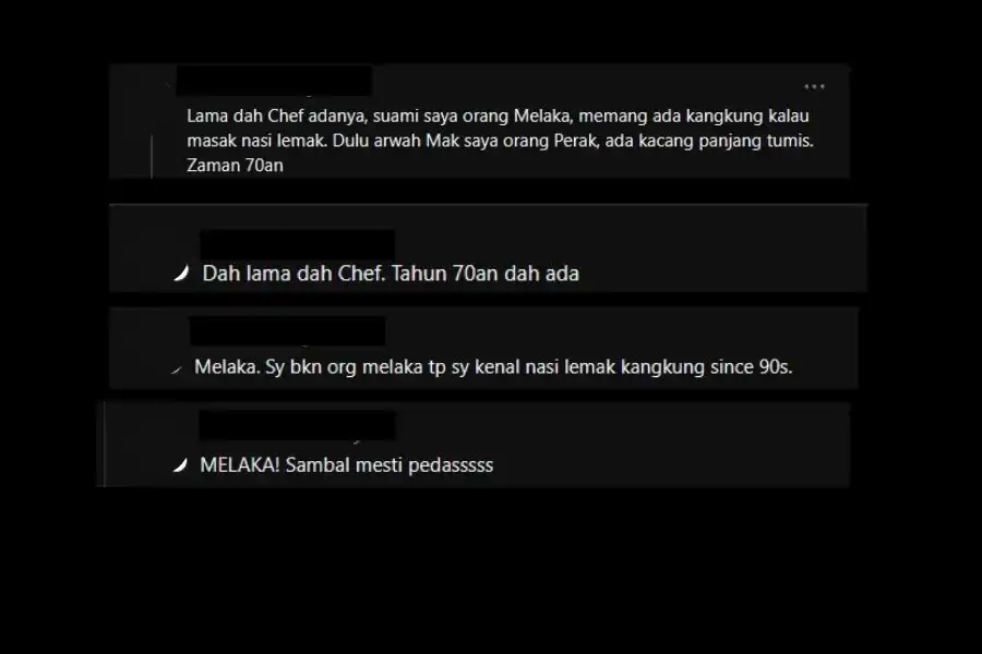 Perkongsian warganet.