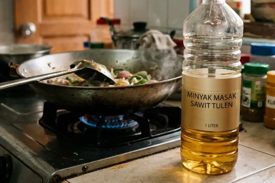 Cahaya juga boleh menjejaskan kualiti minyak terutama jika botol diletakkan di rak terbuka.