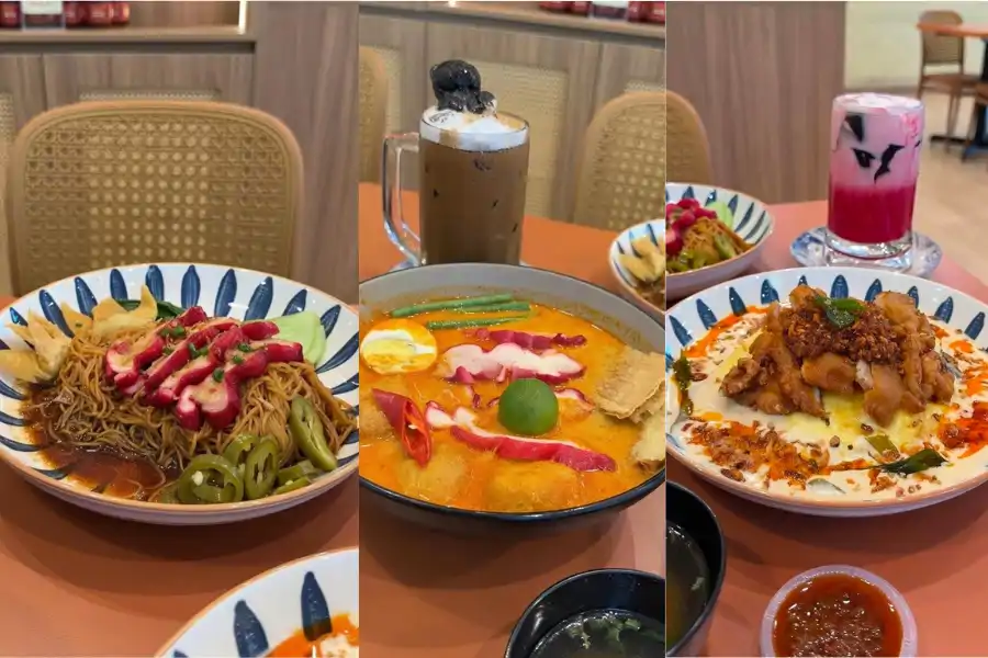 Tiga menu pilihan Kuali yang wajib anda cuba iaituDry Wanton Noodle BBQ Chicken, Kari Noodle Kopihut dan Kopihut Volcano Rice.