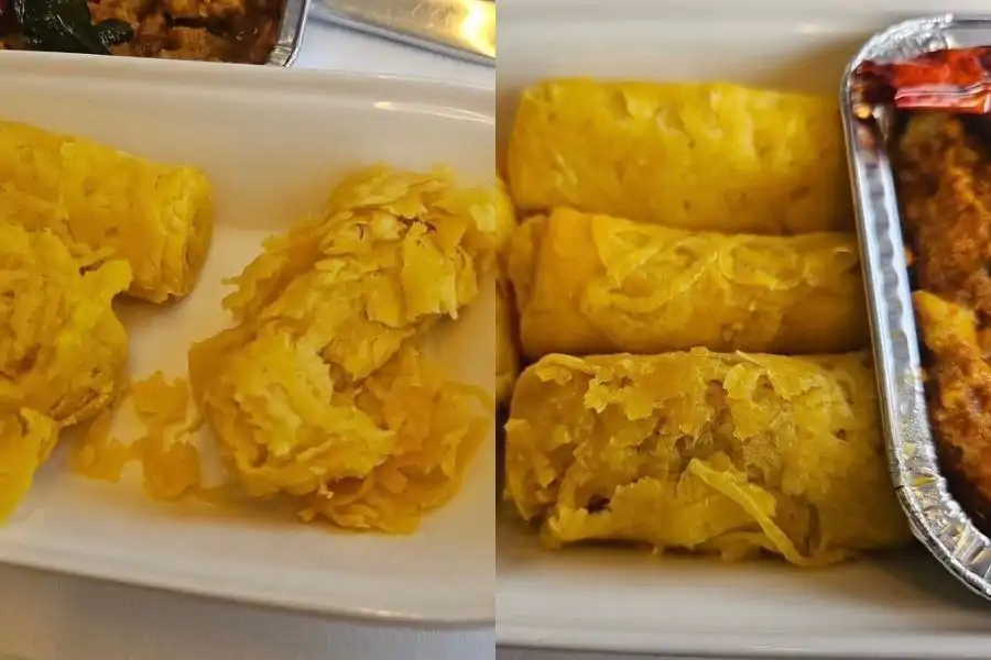 Hidangan roti jala dikongsi Chef Wan menerusi media sosial ketika dalam penerbangan ke Pulau Pinang.