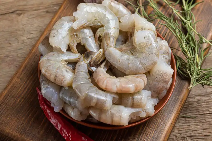 Udang hampir tidak mengandungi lemak tepu.